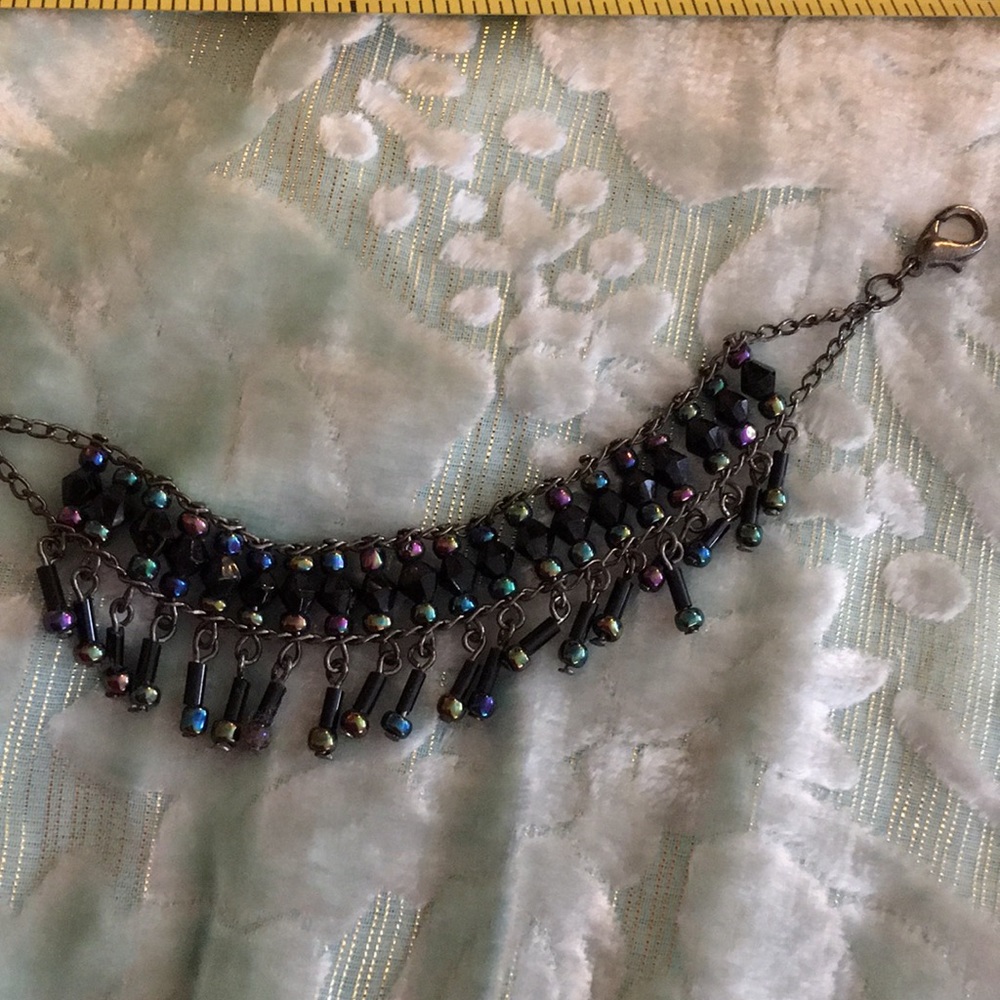 Vintage BoHo double beaded bracelet adjusts